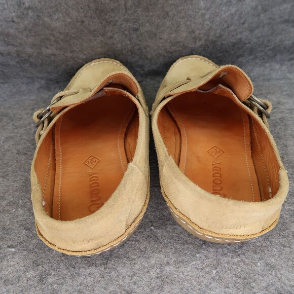 Quoddy Shoes Womens 10.5 Slip On Ring Mule Leather Handcrafted Fashion Comfort - Picture 6 of 15